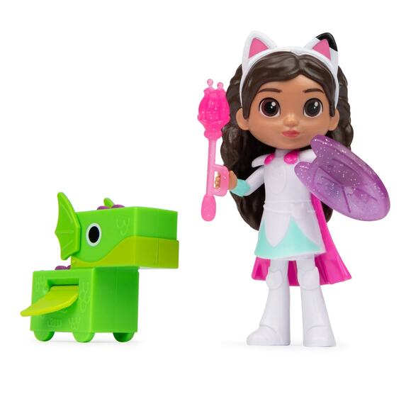 Gabby’s Dollhouse, Gabby the Brave and Dragon 3.4-inch Figure Set, for Ages 3+ - Picture 3 of 9